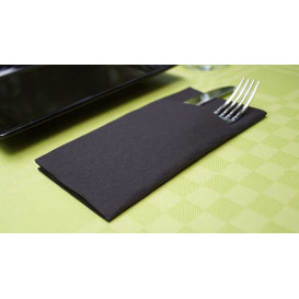 Guardanapos Kanguro Airlaid Preto 40x40cm (30 Uds)