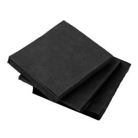 Guardanapos Papel Microdot Preto 20x20cm (100 Uds)