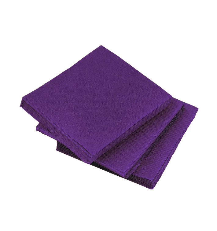 Guardanapos Papel Microdot Lilás 20x20cm (100 Uds) Guardanapos Papel Microdot Lilás 20x20cm (100 Uds)