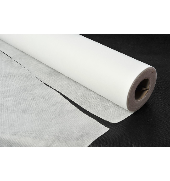 Toalha em Rolo Não Tecido Branco 1,2x48m 55g (1 Ud) Toalha em Rolo Não Tecido Branco 1,2x48m 55g (1 Ud)