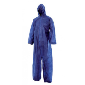 Fato de Proteção TST PP Capuz e Fecho Zíper L Azul (1 Ud)