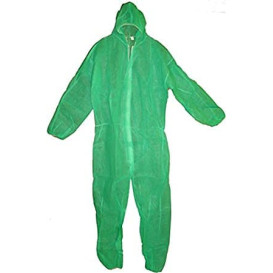 Fato de Proteção TST PP Capuz e Fecho Zíper XXL Verde (1 Ud)