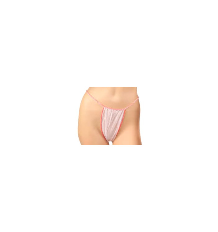 Tanga em TNT de PP Senhora Mini Branco (100 Uds) Tanga em TNT de PP Senhora Mini Branco (100 Uds)
