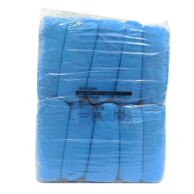 Cobre Sapatos em Polietileno CPE 40 Microns Azul (100 Uds)