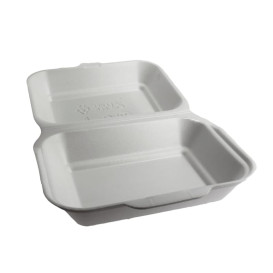 Embalagem Foam LunchBox Branco 185x155x70mm (125 Uds)