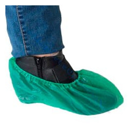 Cobre Sapatos em Polietileno CPE 40 Microns Verde (100 Uds)
