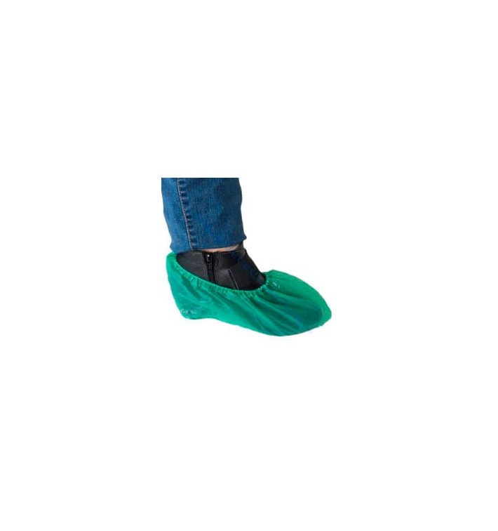Cobre Sapatos em Polietileno CPE 40 Microns Verde (100 Uds) Cobre Sapatos em Polietileno CPE 40 Microns Verde (100 Uds)