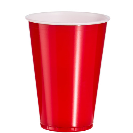 Copo Rígido de PS 10 Oz/300 ml Vermelho (100 Unidades)