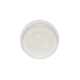 Tampa Plana de Plastico PP Translucido Ø9,1cm (500 Uds)
