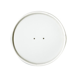 Tampa Plana de Papel Branco Ø9,8cm (25 Uds)