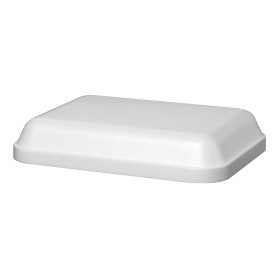 Tampa para Embalagem Retangular Isopor Branco 740 ml (200 Uds)