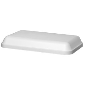 Tampa para Embalagem Retangular Isopor Branco 970 ml (200 Uds)