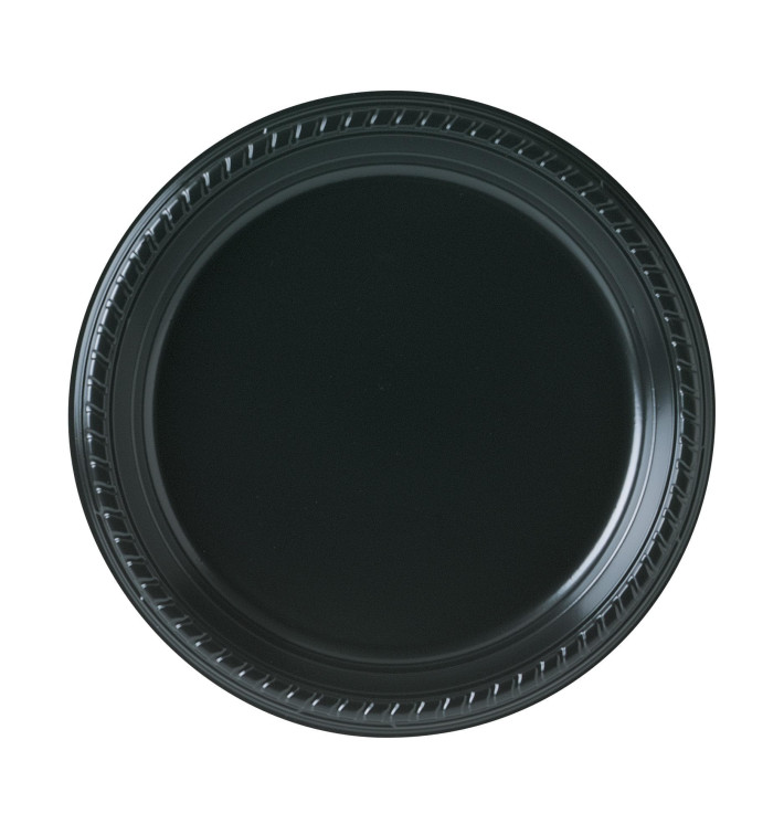 Prato Plastico Party Raso PS Preto Ø230 mm (25 Unidades) Prato Plastico Party Raso PS Preto Ø230 mm (25 Unidades)