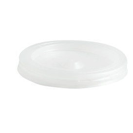 Tampa de Plastico PS Copo 80/100ml Ø5,7cm (100 Uds)