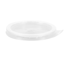 Tampa Plastico PS Aba Copo 300/350/390ml Ø8,0cm (100 Uds)