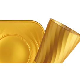 Copo de Plastico PP "X-Table" Ouro 320ml (8 Unidades)