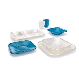 Copo de Plastico PP "X-Table" Turquesa 320ml (128 Unidades)