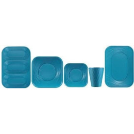 Copo de Plastico PP "X-Table" Turquesa 320ml (8 Unidades)