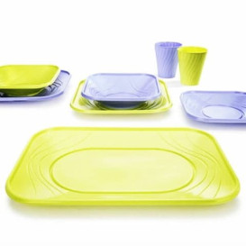 Copo de Plastico PP "X-Table" Violeta 320ml (8 Unidades)