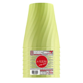 Copo de Plastico PP "X-Table" Limão 320ml (8 Unidades)