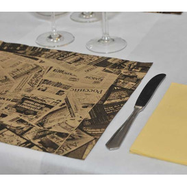 Toalhete Papel Mesa Kraft 30x40cm "Imprensa" 50g (2500 Uds)