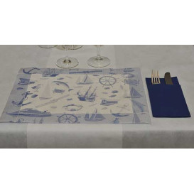 Toalhete Papel Mesa 30x40cm "Marinheiro" Azul 50g (2500 Uds)
