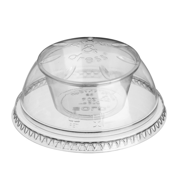 Tampa com Taça PET Cistal "Press&Dress" Ø9,2cm (50 Uds) Tampa com Taça PET Cistal "Press&Dress" Ø9,2cm (50 Uds)