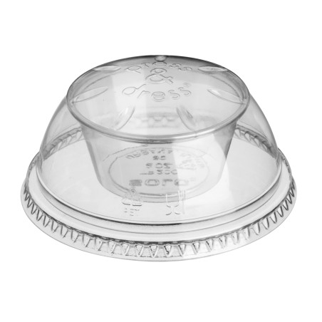 Tampa com Taça PET Cistal "Press&Dress" Ø9,2cm (50 Uds)