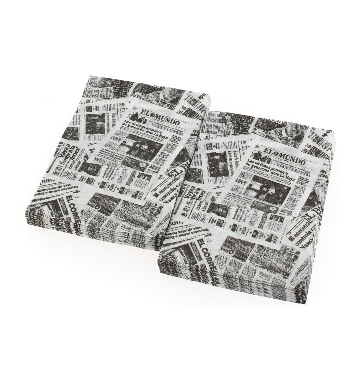 Guardanapos de Papel Miniservis "Imprensa" 17x17cm (6000 Uds) Guardanapos de Papel Miniservis "Imprensa" 17x17cm (6000 Uds)