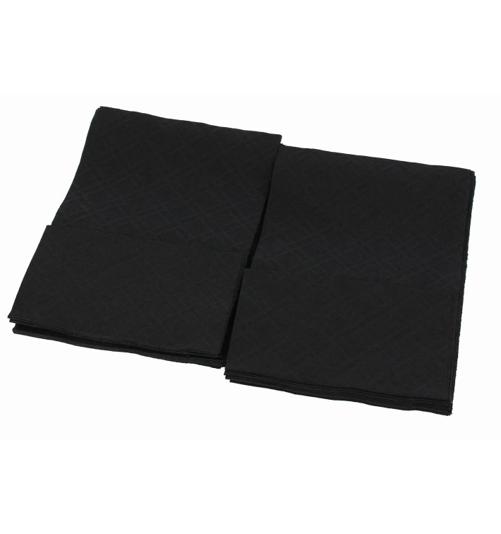 Guardanapos de Papel Miniservis Preto 17x17cm (4800 Uds) Guardanapos de Papel Miniservis Preto 17x17cm (4800 Uds)