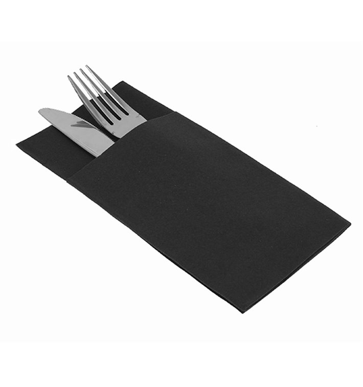 Guardanapos Kanguro Airlaid Preto 33x40cm (30 Uds) Guardanapos Kanguro Airlaid Preto 33x40cm (30 Uds)