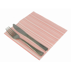 Guardanapos Airlaid "Basic" Vermelho 40x40cm (50 Uds)