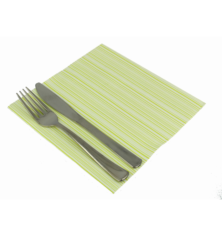 Guardanapos Airlaid "Basic" Pistache 40x40cm (50 Uds) Guardanapos Airlaid "Basic" Pistache 40x40cm (50 Uds)