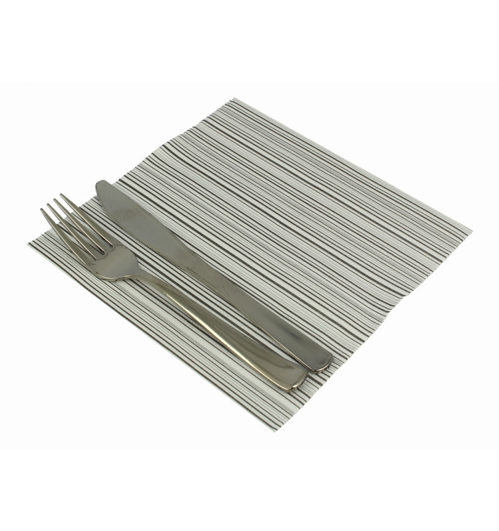 Guardanapos Airlaid "Basic" Preto 40x40cm (600 Uds) Guardanapos Airlaid "Basic" Preto 40x40cm (600 Uds)