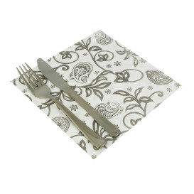 Guardanapos Airlaid Branco "Cachemir" 40x40cm (50 Uds)