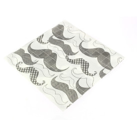 Guardanapos Airlaid "Bigodes" 40x40cm (600 Uds)