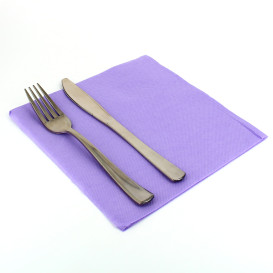 Guardanapos Airlaid Lilás 40x40cm (50 Uds)