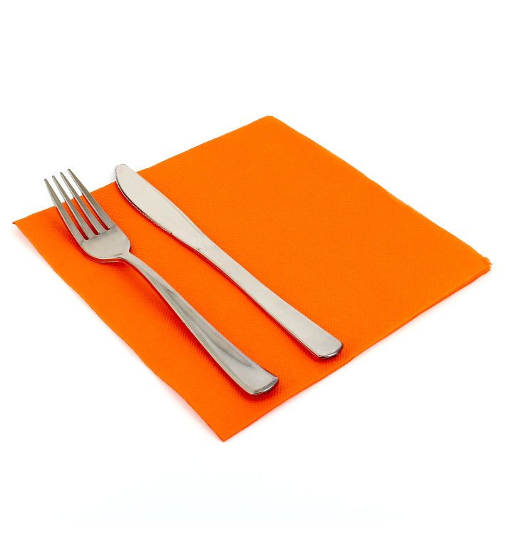 Guardanapos Airlaid Laranja 40x40cm (600 Uds) Guardanapos Airlaid Laranja 40x40cm (600 Uds)