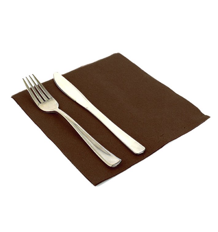 Guardanapos Airlaid Marrom 40x40cm (50 Uds) Guardanapos Airlaid Marrom 40x40cm (50 Uds)