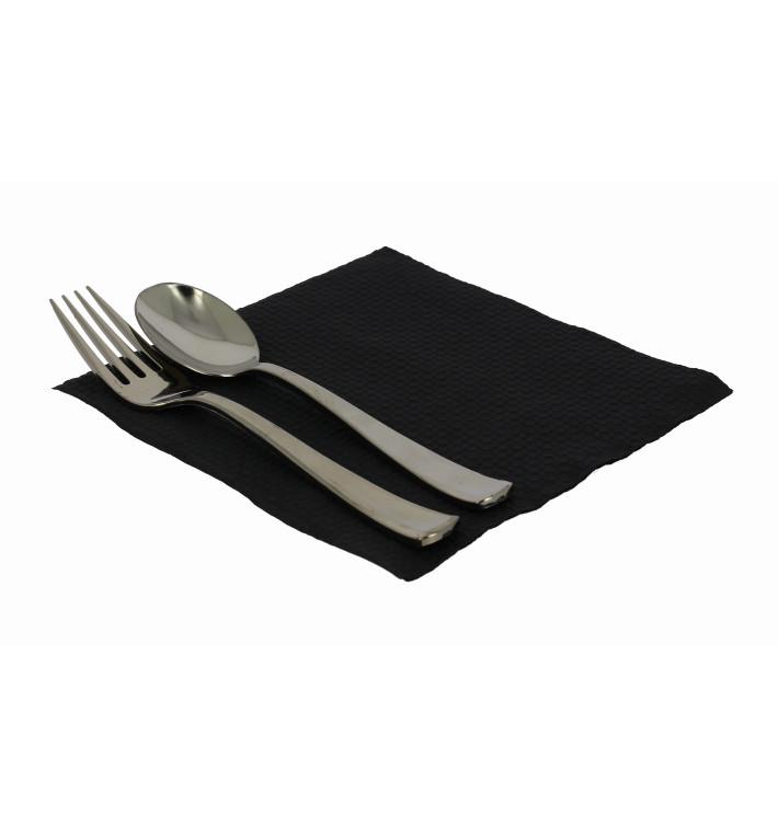 Guardanapos Papel Preto 33x33cm 1 Folha (70 Uds) Guardanapos Papel Preto 33x33cm 1 Folha (70 Uds)