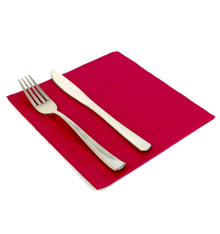 Guardanapos Papel Bordeaux 2F Ponta-Ponta 33x33cm (50 Uds) Guardanapos Papel Bordeaux 2F Ponta-Ponta 33x33cm (50 Uds)