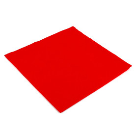 Guardanapos Papel Vermelho 2F Ponta-Ponta 33x33cm (50 Uds)