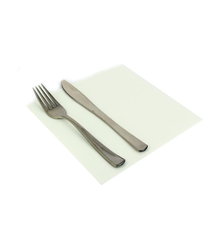 Guardanapos Papel Branco 2F Ponta-Ponta 33x33cm (50 Uds) Guardanapos Papel Branco 2F Ponta-Ponta 33x33cm (50 Uds)