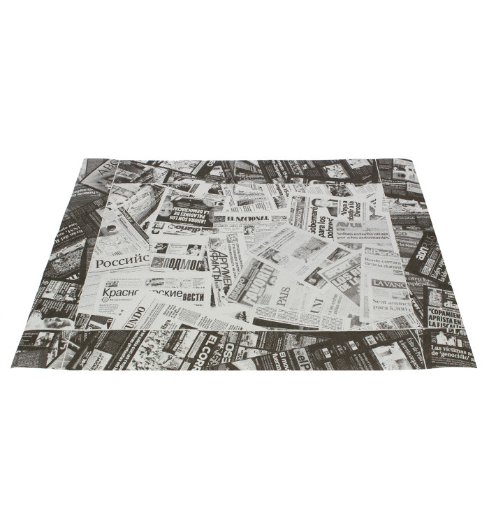 Toalhete Papel Mesa 30x40cm "Imprensa" Preto 50g (2500 Uds) Toalhete Papel Mesa 30x40cm "Imprensa" Preto 50g (2500 Uds)