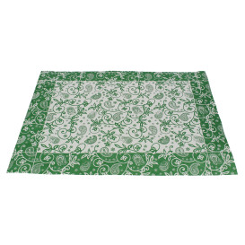 Toalhete Papel Mesa 30x40cm "Cachemir" Verde 50g (500 Uds)