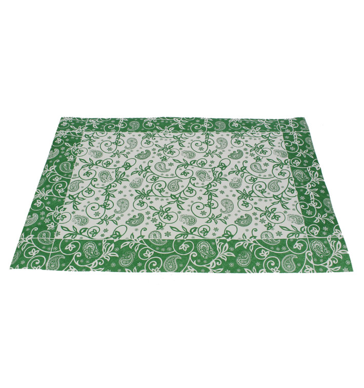 Toalhete Papel Mesa 30x40cm "Cachemir" Verde 50g (500 Uds) Toalhete Papel Mesa 30x40cm "Cachemir" Verde 50g (500 Uds)
