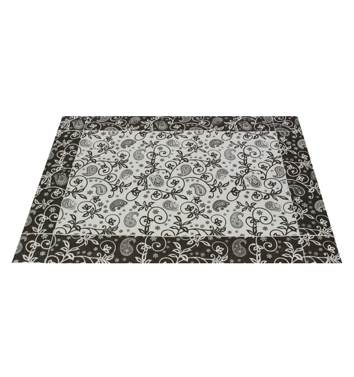 Toalhete Papel Mesa 30x40cm "Cachemir" Preto 50g (2500 Uds) Toalhete Papel Mesa 30x40cm "Cachemir" Preto 50g (2500 Uds)