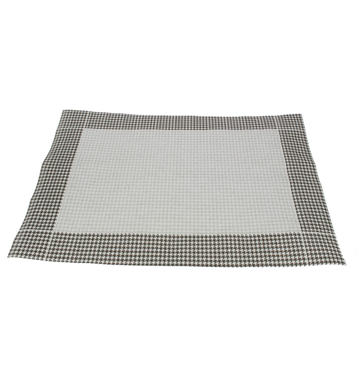 Toalhete Papel Mesa 30x40cm "Houndstooth" Preto 50g (2500 Uds) Toalhete Papel Mesa 30x40cm "Houndstooth" Preto 50g (2500 Uds)