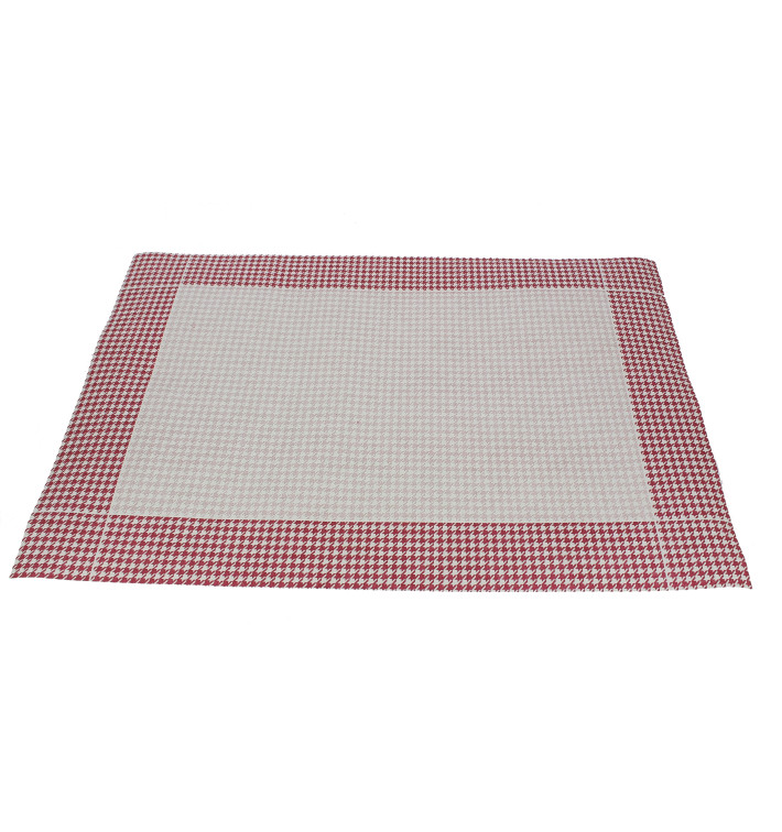 Toalhete Papel Mesa 30x40cm "Houndstooth" Bordeaux 50g (2500 Uds) Toalhete Papel Mesa 30x40cm "Houndstooth" Bordeaux 50g (2500 Uds)