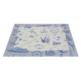 Toalhete Papel Mesa 30x40cm "Marinheiro" Azul 50g (2500 Uds)